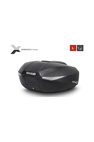Shad SH58X Arka Çanta Siyah Carbon (Genişleyebilen Model)