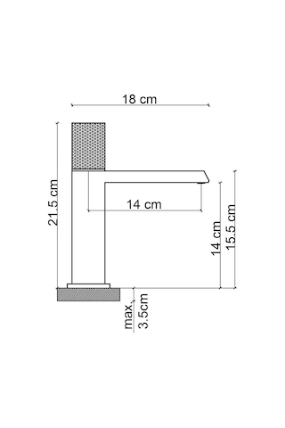 Fontana FK-9115 Lavabo Bataryası Mat Siyah