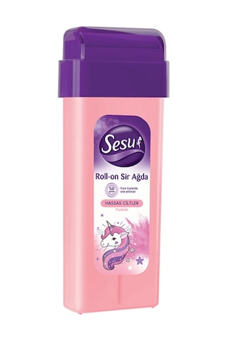 Kartuş Ağda Makinesi + Sesu Pembe Kartuş Ağda 100 ML + 10 M Ağda Bezi