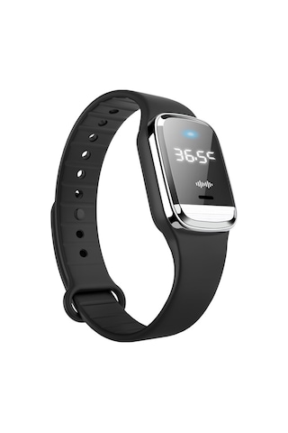 Xiyyadms Sıcaklık Ölçer Ve Saat Fonksiyonlu Ultrasonik Kovucu Bileklik - Siyah Erkek, Kadın, Çocuk Kullanıma Uygun