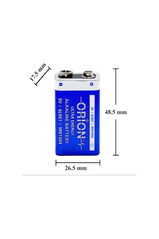 Orion 9v Alkalin Pil