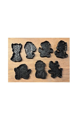 Paw Patrol Kurabiye Kalıbı Seti 7'li Renkli Şekilli Çocuk Hamur F