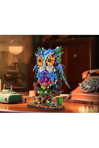 Sillbird Baykuş Yapım Oyuncağı,1193 Parça, Yetişkinler Ve 8+ Yaş Çocuklar Için Yaratıcı Hediye Üç Boyutlu Puzzle