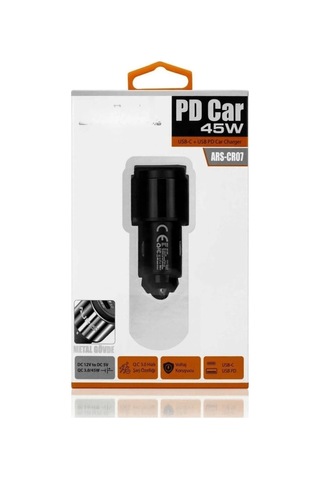 45w Pd Usb Oto Şarj Kafa Hızlı Şarj Çakmaklık Adaptörü, Usb-c Ve Usb-a Çıkışlı, Apple Uyumlu iPhone Ve Android Lisinya