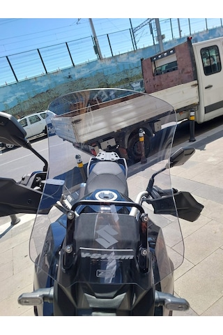 Suzuki Vstrom 800 De Uzun Ön Cam Açık Füme 47cm 4mm Zeus Vstrom800