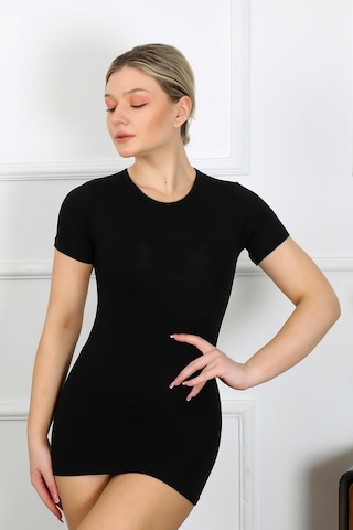 Akbeniz Bayan Kısa Kol Body 232 SIYAH