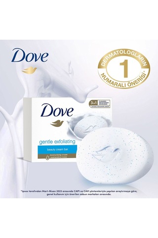 Beauty Cream Bar Katı Güzellik Sabunu Gentle Exfoliating Nemlendirici Etkili 90 G X8 Adet Diğer
