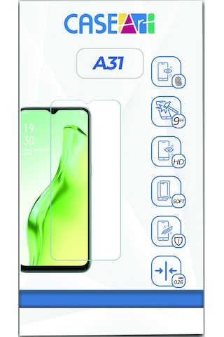 Oppo A31 Temperli Ekran Koruyucu Kırılmaz Cam