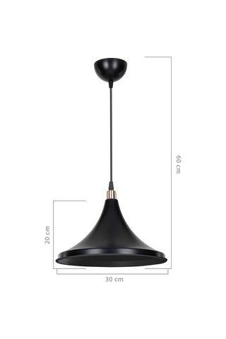Ag Lightdesign Siyah Sarkıt Avize Salon Mutfak Koridor Yatak Odası Lamba 30 Agnm115 Genel