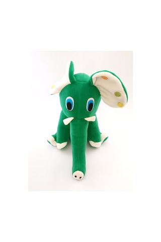 Joytoytr Peluş Fil Oyuncak 35 Cm Oyun Arkadaşı Yerli Üretim Yeşil