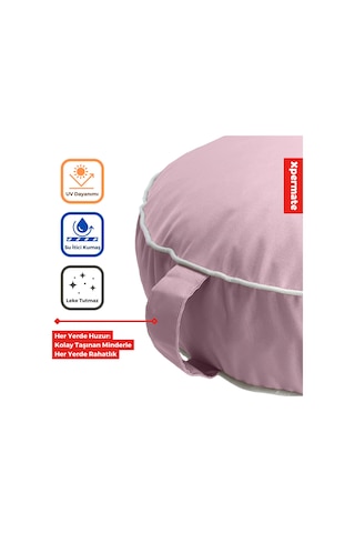 Xpermate Fermuarlı Kedi Köpek Minderi Kedi Köpek Yatağı Pembe