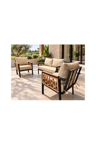 Yağmur 2+1+1 Mdf Detaylı Balkon-bahçe-kafe,çay Seti,koltuk Takımı,oturma Grubu,ofis Koltuğu