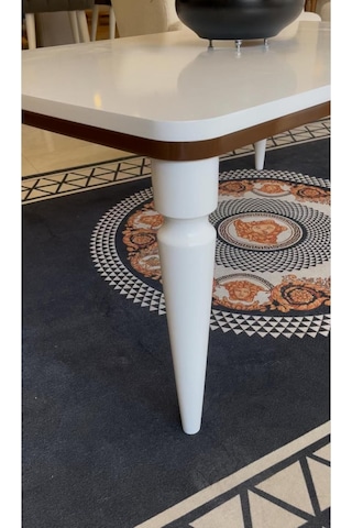 Akset Orta Sehpa Lüx Beyaz Ceviz