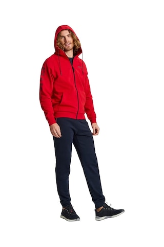 Slam Slam Logo Fz Hoodie Erkek Kırmızı Sweatshirt W07 Kırmızı