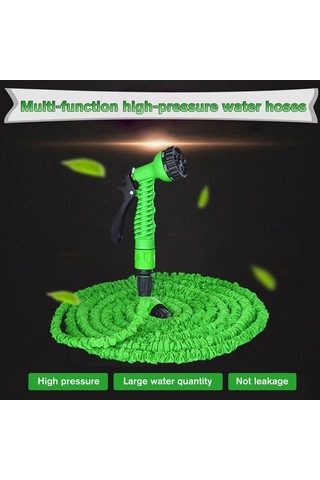 Pazly 50 Feet Genişleyen Bahçe Hortumu - Dış Mekan, Çim Sulama, Araç Yıkama, Bağlantı Parçalı