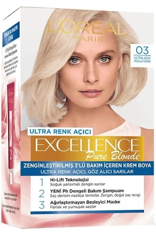 L'Oréal Paris Excellence Pure Blonde Ultra Renk Açıcı - 03 Ultra