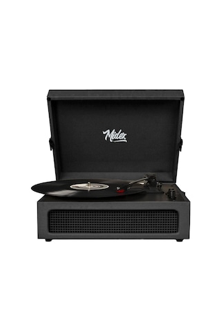 Midex Mtx-420bk Nostaljik Bluetooth Pro Pikap Plakçalar Şarjlı 3 Devirli Siyah