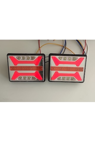 2 Adet Fonksiyonel Neon Led Stop/Sinyal lambası Kamyon-Römork-Karavan 12-24 Volt