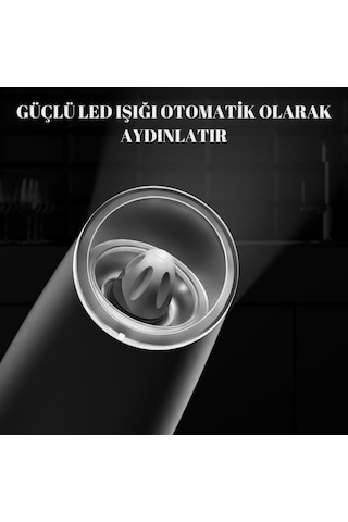 Wellq Şarjlı Işıklı Full Otomatik Yeni Nesil Tuz Karabiber Değirmeni Baharat Öğütücü Diğer