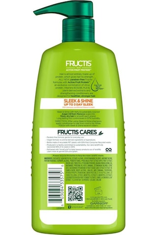 Garnier Fructis Sleek Shine Argan Yağlı Elektriklenme Karşıtı Saç Kremi 1 L