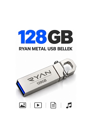 64 Gb Usb Flash Bellek Usb 3.0 Metal Anahtarlıklı Data Traveler