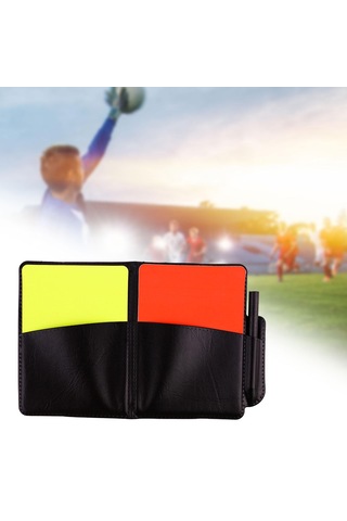 Suntek Futbol Hakem Kartları, Kırmızı Kart Sarı Kart, Pvc Ve Cep Kitaplı