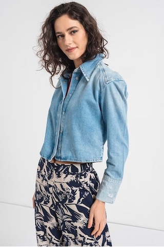 Only Onlmonalisa Ls Cr Dest Kadın Jean Ceket 15315287-17261 001