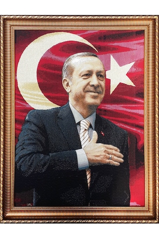 Figüratif Seri-18 Dokuma Goblen Kumaş-Recep Tayyip Erdoğan2