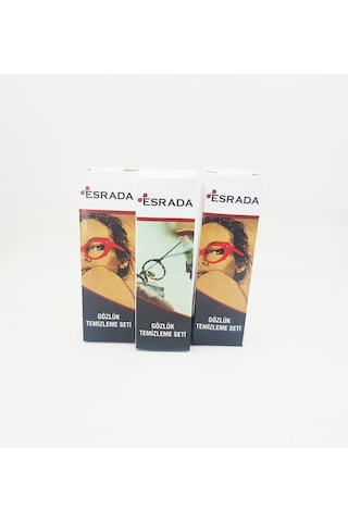 Esrada Gözlük Temizleme Seti Dezenfektan Sprey Mikrofiber Set Spreyset 3'lü Set