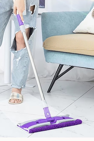 Thentech Bez Takıp Kullanılabilen Mandallı Mop Temizlik Seti Mikrofiber Bez Tak Kullan Mob Seti