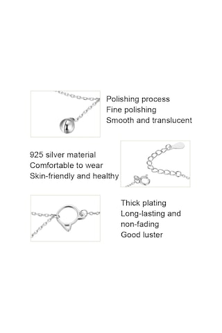 Sones Sct003 Cat Bell 925 Gümüş Bileklik Beyaz Altın Kaplama Basit Bayan Bileklik Çok Renkli