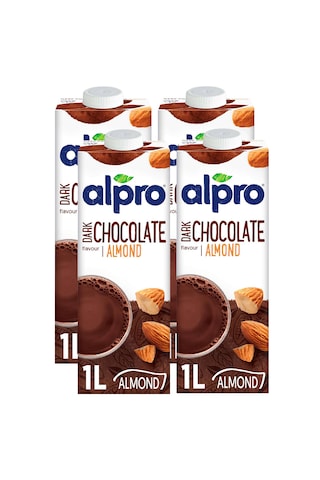 Alpro Bitter Çikolata Badem İçeceği 4 x 1 L