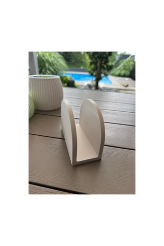 Beyaz Dekoratif Peçetelik 3d Baskı Modern Masaüstü Peçete Tutucu