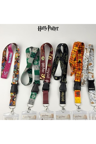 Bak Gel Al Harry Potter Chibi Karakterler Lisanslı Boyun Askı İpi, Hogwarts Lanyard Seti, - Bgaharryip006