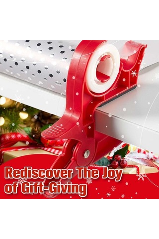 Sones 2 Adet / Paket Entegre Bant Dağıtıcılı Sarma Kağıdı Tutucu Masa Kelepçeleri Kırmızı