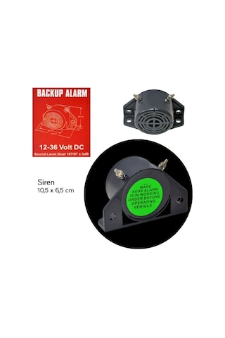 Geri Vites Sireni 12-48V Forklift Tip CE ve TSE Onaylı 11 X 7 Cm BR2740304