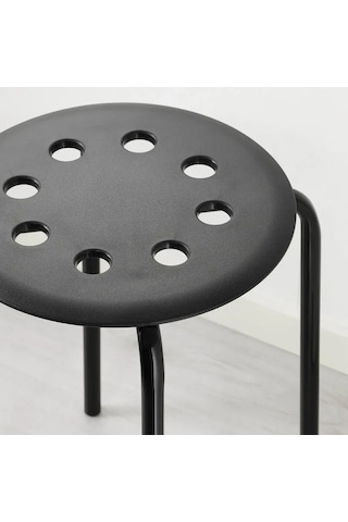 Ikea Marıus Tabure İkea, Siyah 45 Cm 60360928 409568386 Siyah
