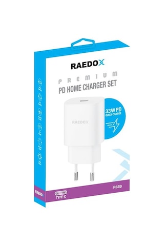 Raedox 33w Hızlı Şarj Adaptörü Type-c Çıkışlı Raedox 33w Hızlı Şarj Adaptörü Type-c Çıkışlı