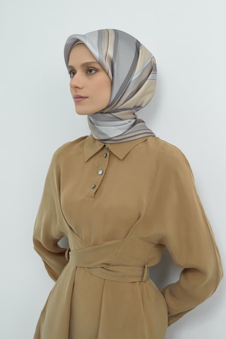 Armine Saf İpek Sura Eşarp-2026 İlkbahar-yaz- 951400d Gri