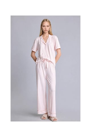 Defacto Regular Fıt Kısa Kollu 2li Softshell Pembe Pijama Takımı I3483ax26aupn436 Pembe-pn436