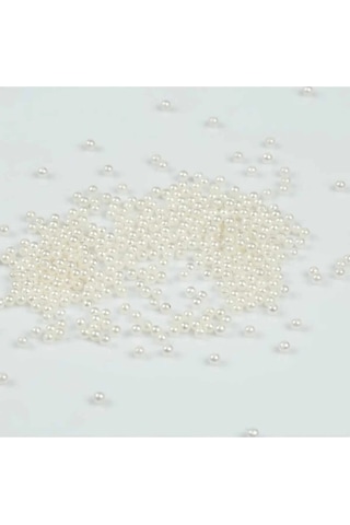 Krem Lüks Plastik İnci 8mm 100gr, 450 Adet