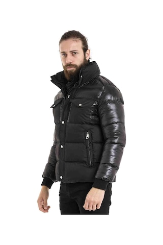 Cipo & Baxx Cm208 Şişme Siyah Erkek Mont Siyah
