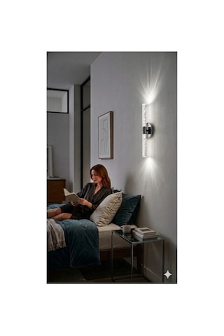 Bubbleflux Large 51 Cm Modern Tasarım Led Aplik - Duvar Lambası - Antrasit Gri - Elektrikli - Kumandalı - Beyaz Led Gri