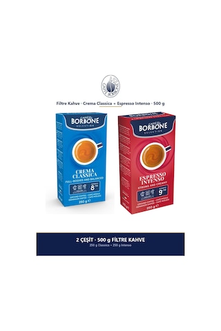 Caffe Borbone Classica Ve Intenso 250 Gr Öğütülmüş Filtre Kahve - İkili Avantaj Paketi