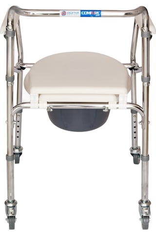 Comfort Plus DM696 Tekerlekli Kovalı Komot - Tuvalet Sandalyesi