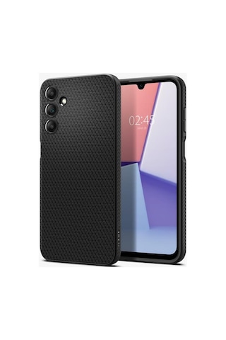Spigen Galaxy A15 İle Uyumlu Kılıf Liquid Air Matte Black Siyah