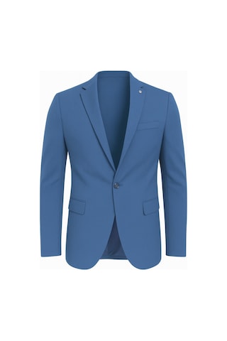 Plus Scorpion Erkek Slim Fit Blazer Ceket Açık İndigo Tek Düğmeli Şık Günlük & Ofis Kombinleri İçin Tam Astar Indıgo
