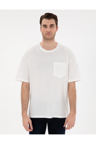 Pierre Cardin Erkek Ekru Tişört Basic 50306991-vr019 Ekru