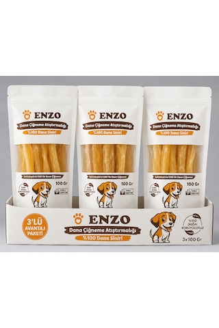 Enzo Dana Çiğneme Atıştırmalığı Avantaj Paket 3x100 Gr.