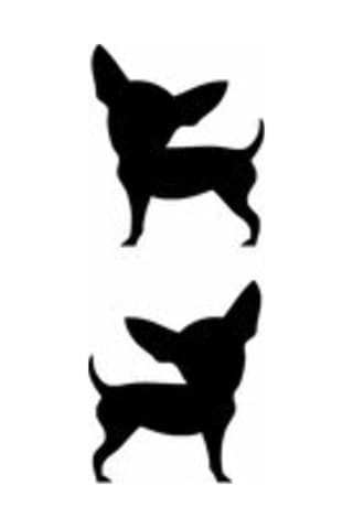 Sevimli Köpek Tasarım Su Geçirmez Çıkarılabilir Oto Özel Yeni Sticker 2 Parça17 14,5 Cm